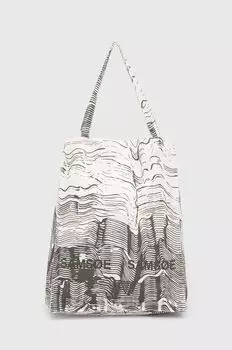 Хлопковая сумка Samsoe Samsoe, зеленый