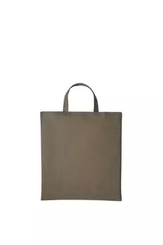 Хлопковая сумка-шопер с короткой ручкой Nutshell, зеленый