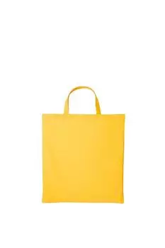 Хлопковая сумка-шопер с короткой ручкой Nutshell, золото