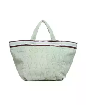 Хлопковая сумка тоут с тисненым логотипом V73, зеленый