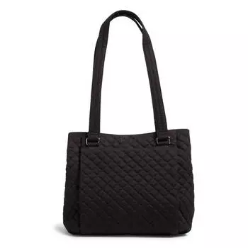 Хлопковая сумка Vera Bradley Multi-Compartment Shoulder Satchel Purse, черный