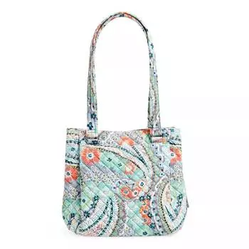 Хлопковая сумка Vera Bradley Multi-Compartment Shoulder Satchel Purse, мультиколор