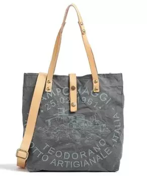 Хлопковая сумка-ведро Campomaggi, серый