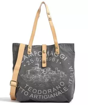 Хлопковая сумка-ведро Campomaggi, серый