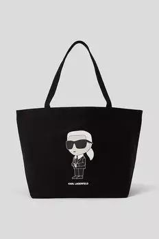 Хлопковая сумочка Karl Lagerfeld, черный