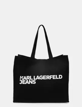 Хлопковая сумочка Karl Lagerfeld Jeans, черный