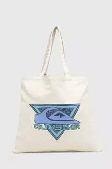 Хлопковая сумочка Quiksilver, бежевый