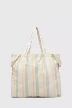 Хлопковая сумочка Samsoe Samsoe, бежевый