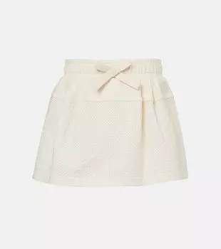 Хлопковая теннисная юбка Moncler, 034 - White