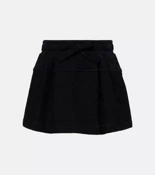 Хлопковая теннисная юбка Moncler, 999 - Black