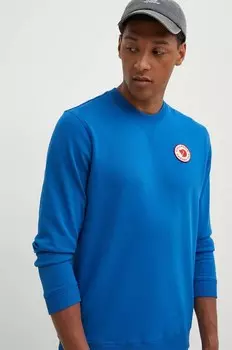 Хлопковая толстовка 1960 Logo Badge Sweater Fjallraven, синий