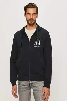 Хлопковая толстовка 8NZMPP.ZJ1ZZ Armani Exchange, темно-синий