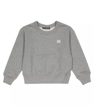 Хлопковая толстовка Acne Studios, серый