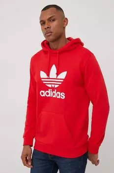 Хлопковая толстовка Adicolor HE9500 adidas Originals, красный