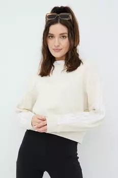 Хлопковая толстовка adidas Originals, бежевый