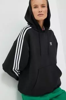Хлопковая толстовка adidas Originals, черный