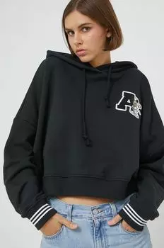 Хлопковая толстовка adidas Originals, черный