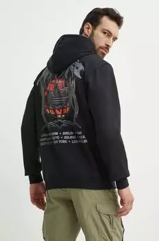 Хлопковая толстовка adidas Originals, черный
