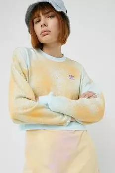 Хлопковая толстовка adidas Originals, мультиколор
