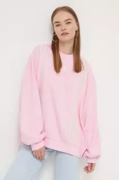 Хлопковая толстовка adidas Originals, розовый