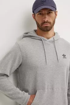 Хлопковая толстовка adidas Originals, серый