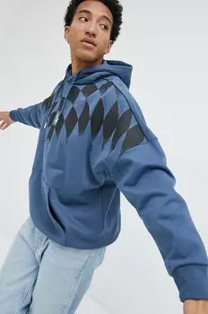 Хлопковая толстовка adidas Originals, синий