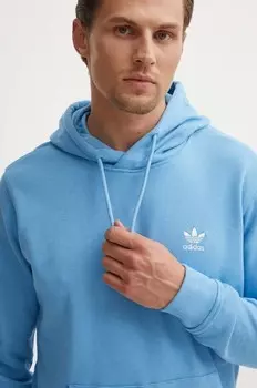 Хлопковая толстовка adidas Originals, синий