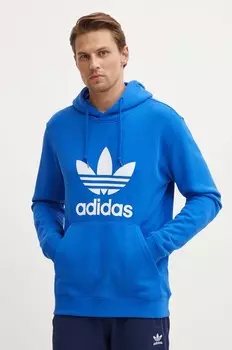 Хлопковая толстовка adidas Originals, синий