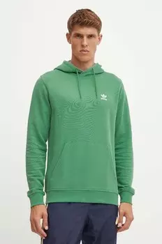 Хлопковая толстовка adidas Originals, зеленый