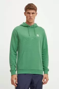 Хлопковая толстовка adidas Originals, зеленый