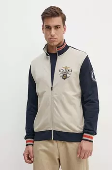 Хлопковая толстовка Aeronautica Militare, бежевый