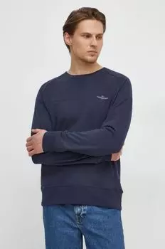 Хлопковая толстовка Aeronautica Militare, темно-синий