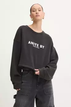 Хлопковая толстовка Aniye By, черный