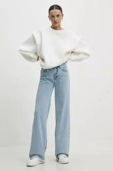 Хлопковая толстовка Answear Lab, бежевый