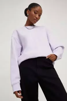 Хлопковая толстовка Answear Lab, фиолетовый
