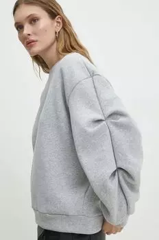 Хлопковая толстовка Answear Lab, серый