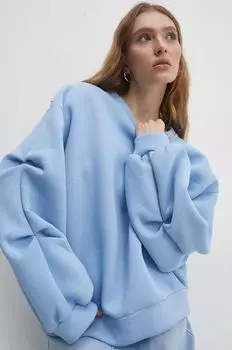 Хлопковая толстовка Answear Lab, синий