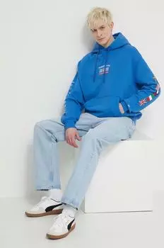 Хлопковая толстовка Archive Games Tommy Jeans, синий