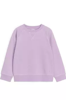 Хлопковая толстовка Arket, фиолетовый
