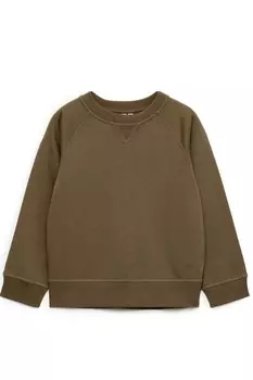 Хлопковая толстовка Arket, коричневый