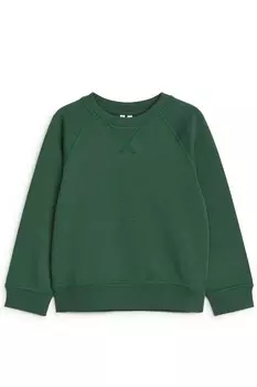 Хлопковая толстовка Arket, зеленый