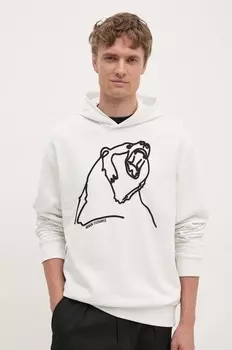 Хлопковая толстовка Armani Exchange, белый