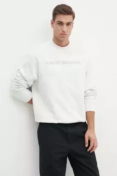Хлопковая толстовка Armani Exchange, белый