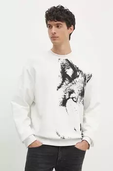 Хлопковая толстовка Armani Exchange, белый