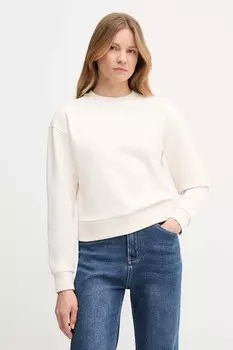 Хлопковая толстовка Armani Exchange, бежевый