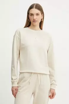 Хлопковая толстовка Armani Exchange, бежевый