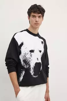 Хлопковая толстовка Armani Exchange, черный