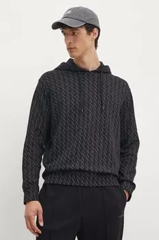 Хлопковая толстовка Armani Exchange, черный