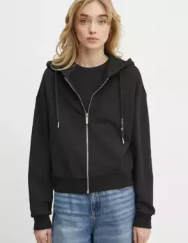 Хлопковая толстовка Armani Exchange, черный