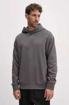 Хлопковая толстовка Armani Exchange, серый